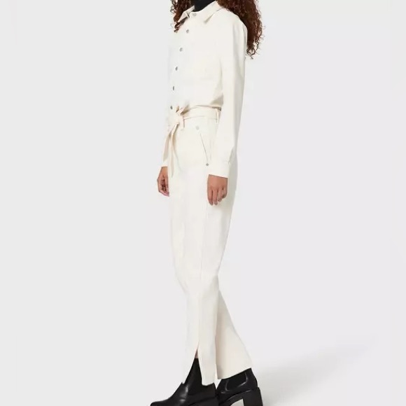 Rag and bone Mia white denim jumpsuit small - Picture 4 of 6